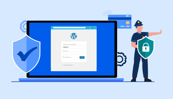 page de login wordpress piratage