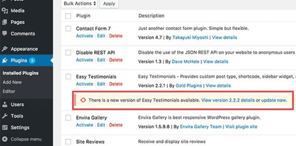 désinstaller plugins 1