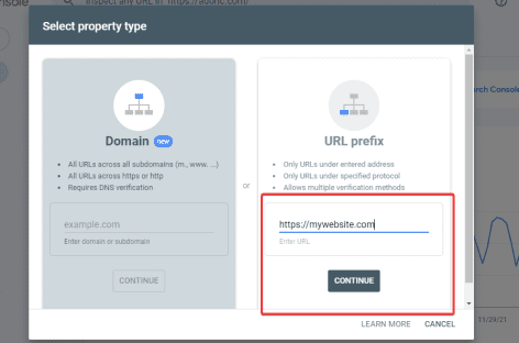 changer prefix site webmaster tools