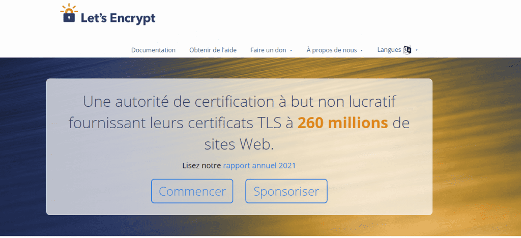 let's encrypt ssl gratuit