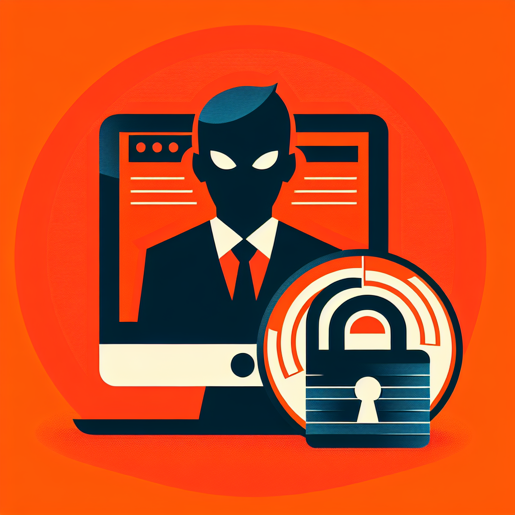 Hacker derrière un écran d'ordinateur avec un cadenas en premier plan, symbolisant la cybersécurité et les menaces